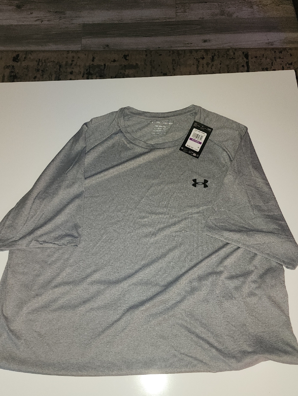 Under Armour Men's Heather Gray Short Sleeve Performance Tee